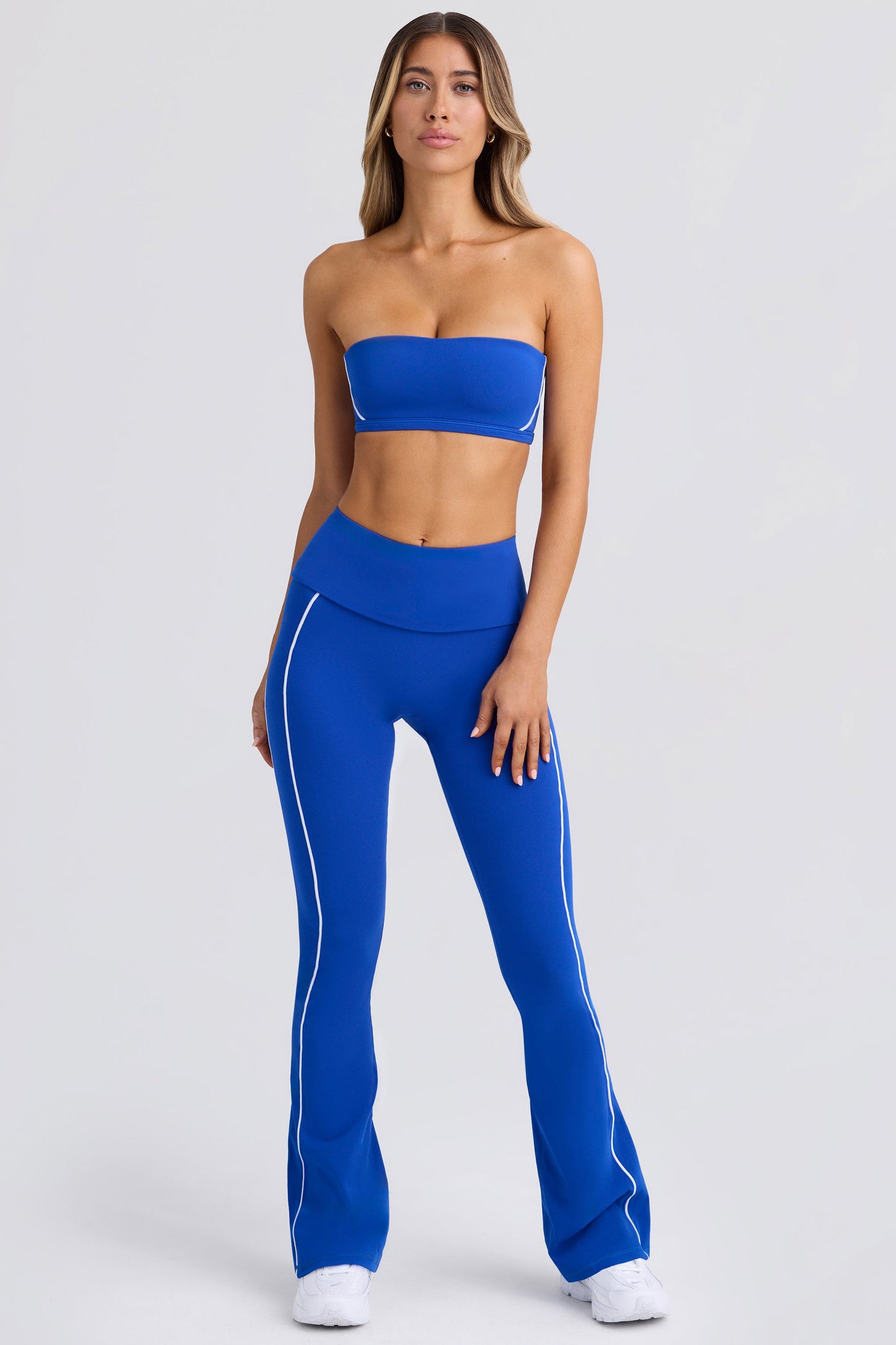 Cobalt Blue Active Flared Trousers
