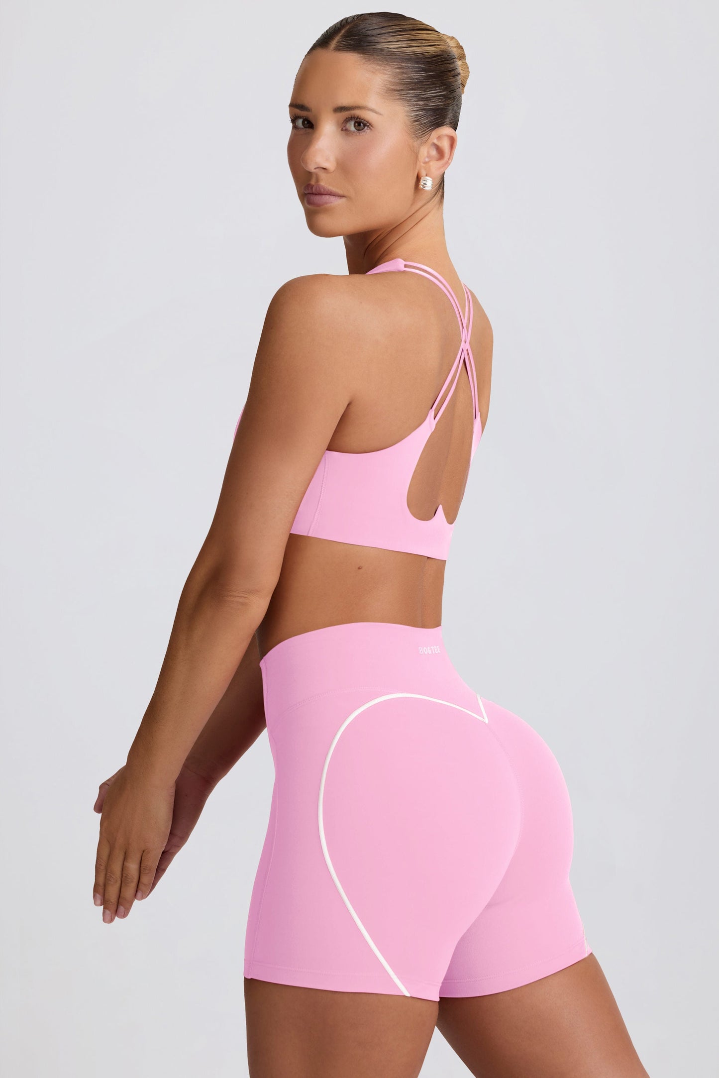 Baby Pink Active Mini Shorts