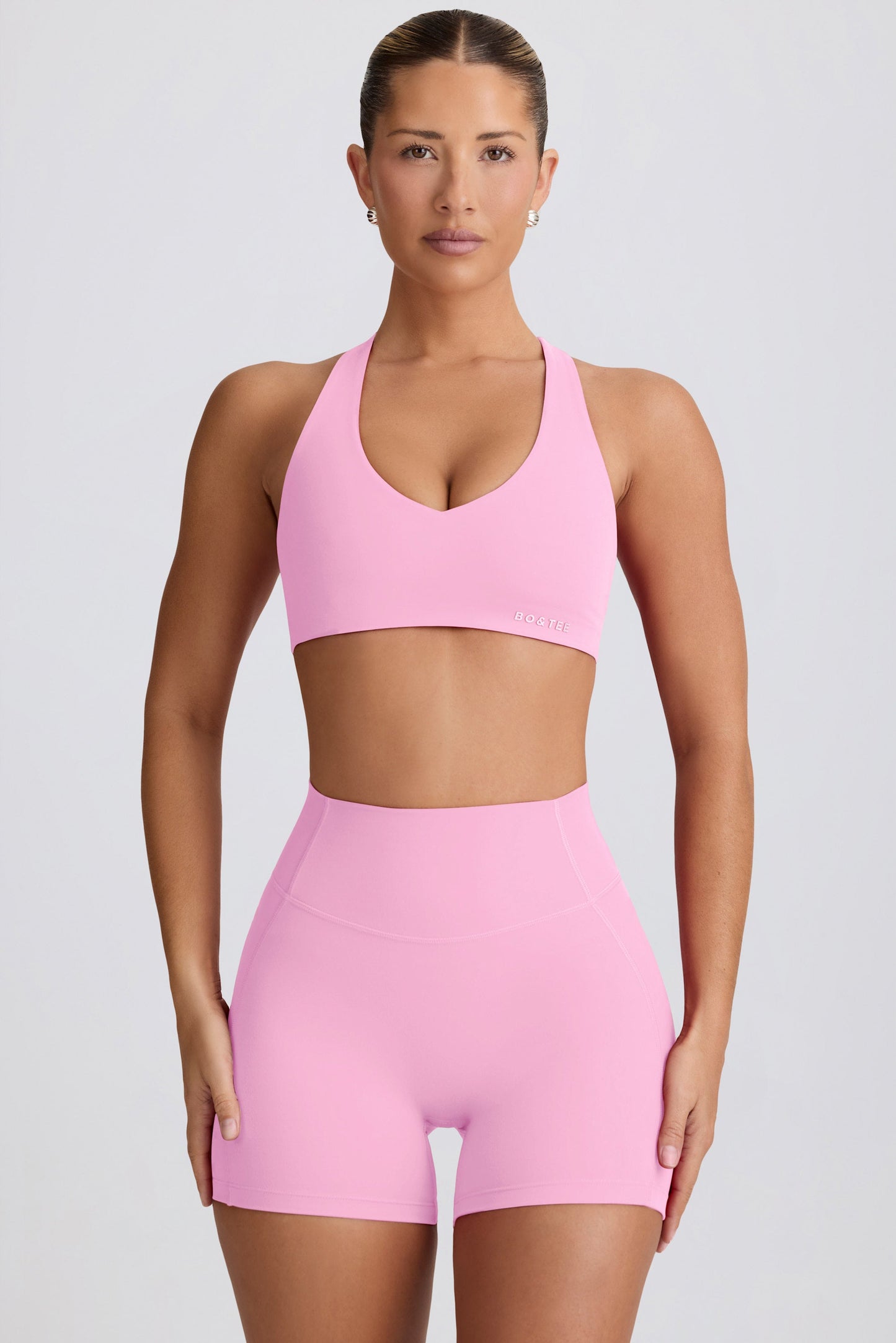 Baby Pink Active Mini Shorts
