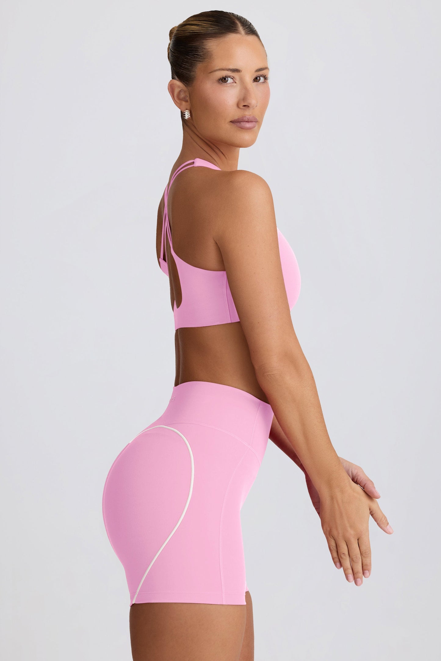 Baby Pink Active Mini Shorts