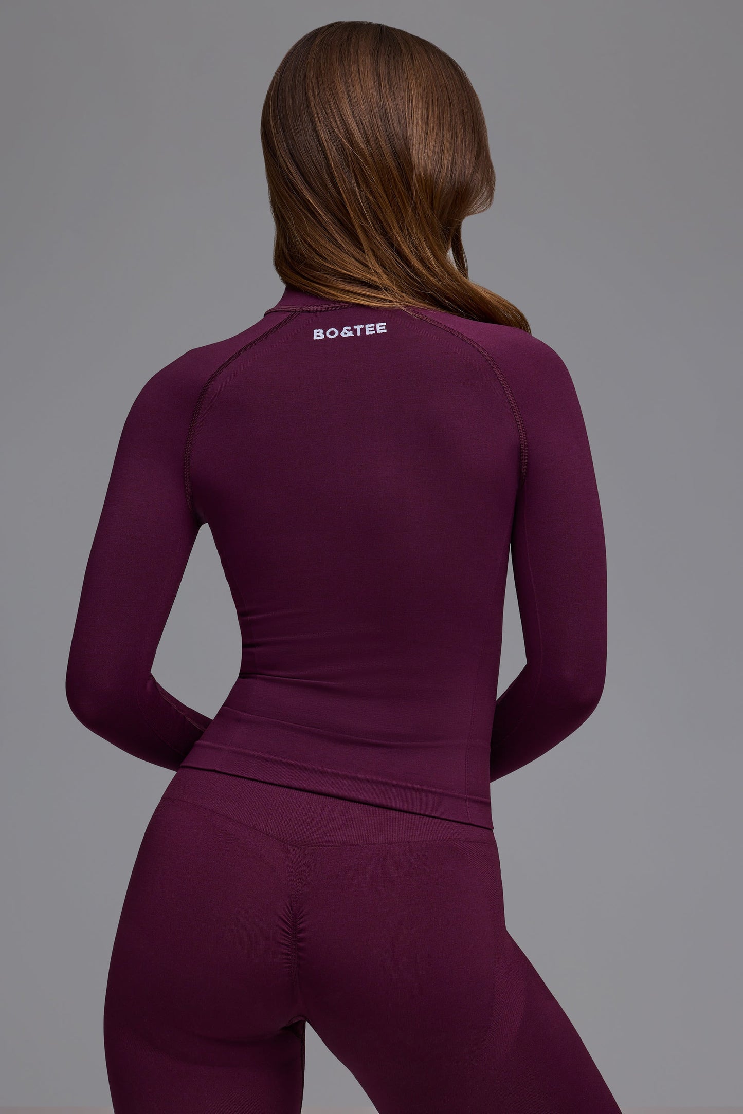 Grape Luxe Zip-Up Jacket
